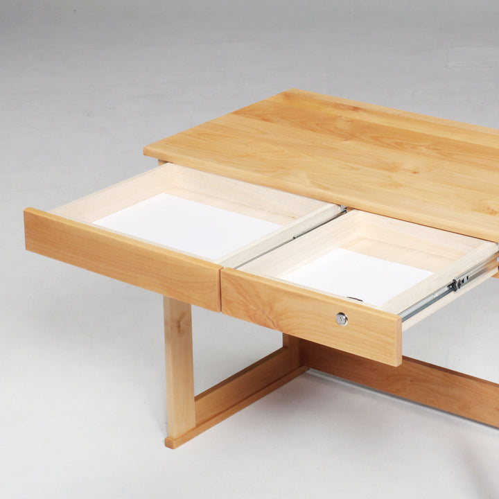 学習机シンプル幅100cm奥行55cm引出し付レオ