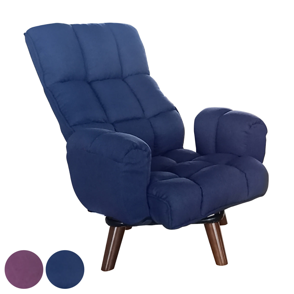 パーソナルチェア 回転式 座面高30cm バジル – ハウジー