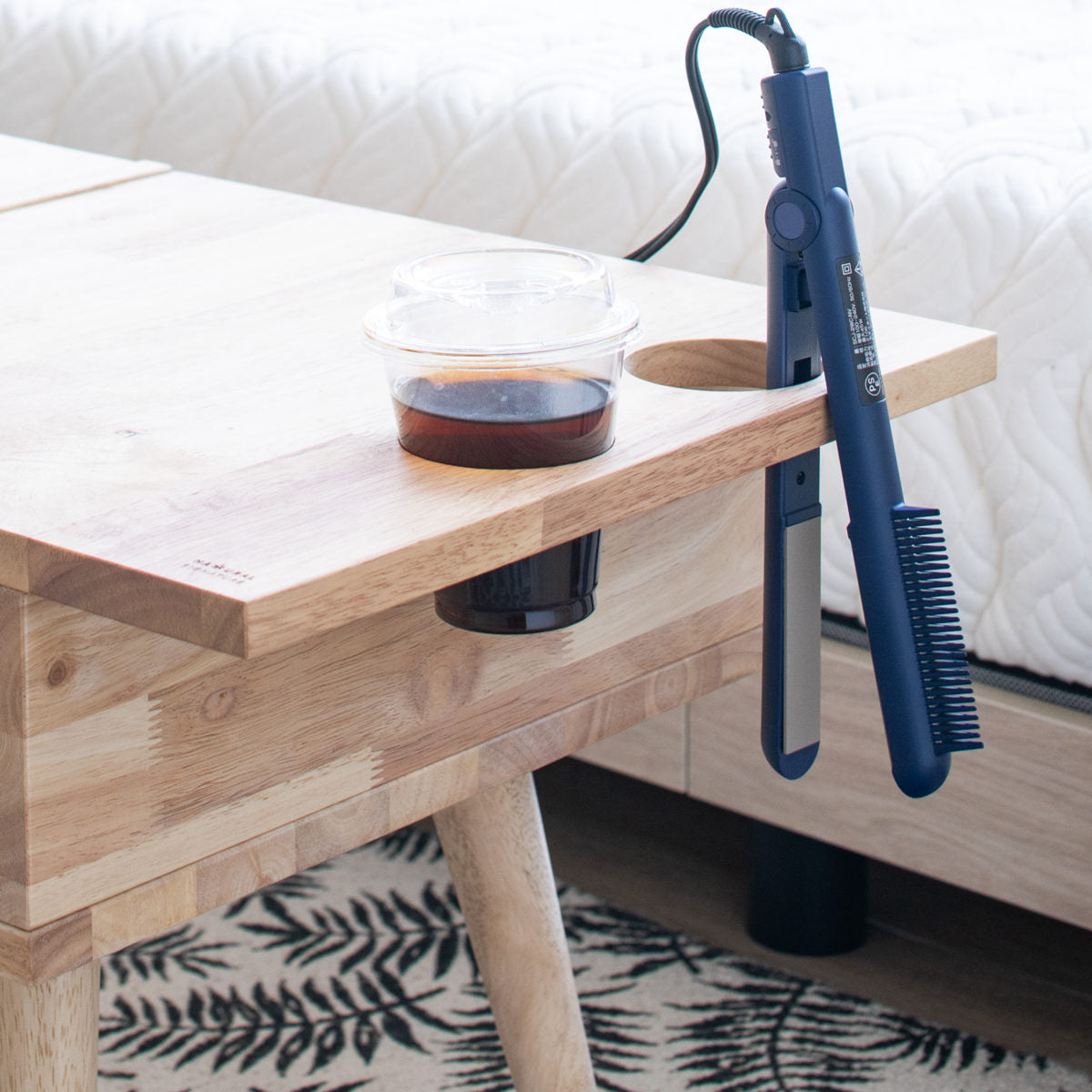 ドレッサー テーブル 幅75cm ドライヤーホルダー付 NATURAL SIGNATURE
