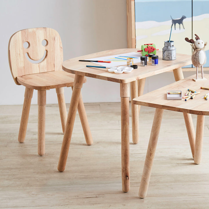 キッズデスクチェアセット継ぎ脚付NATURALSIGNATURE