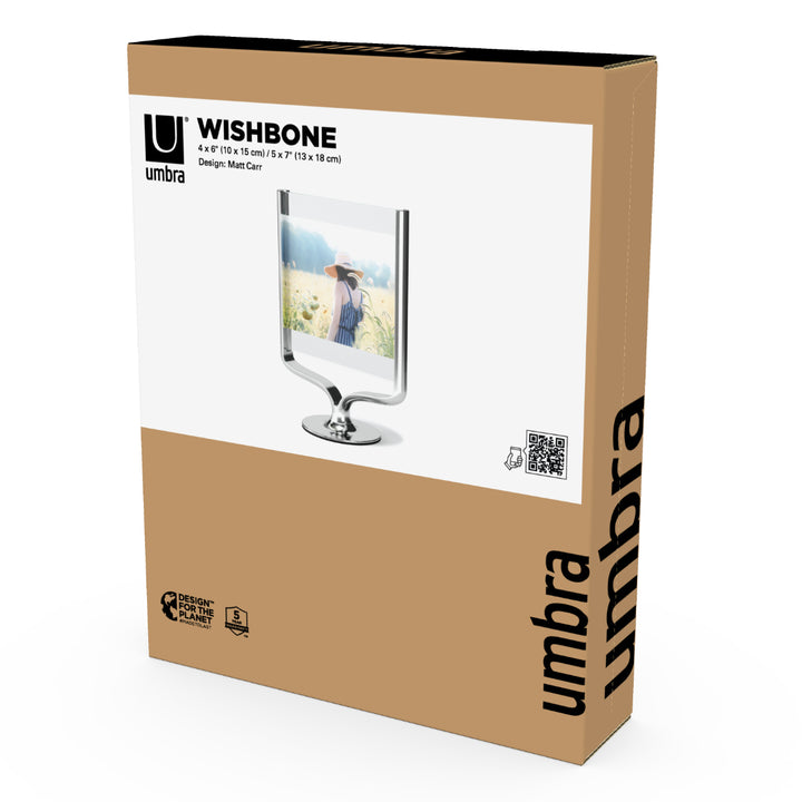 Umbraフォトフレームウィッシュボーンフォトディスプレイ