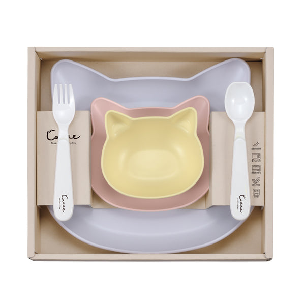 食器ギフトセットcatteGiftboxランチプレートプレートボウルスプーンフォーク日本製BPAフリー