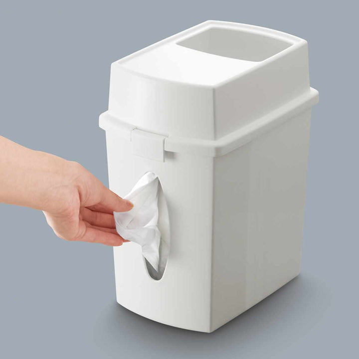 花粉症ゴミ箱ティッシュケース付きダストボックス