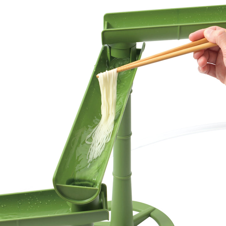 流しそうめん器竹流麺スライダーそうめん流し器