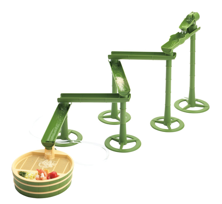 流しそうめん器竹流麺スライダーそうめん流し器