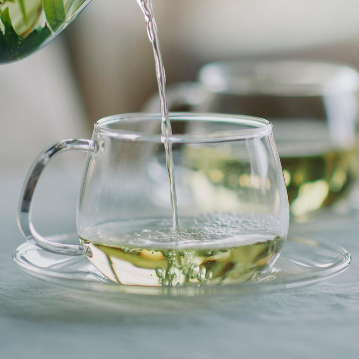 KINTOキントーUNITEAカップ＆ソーサー350mlガラス