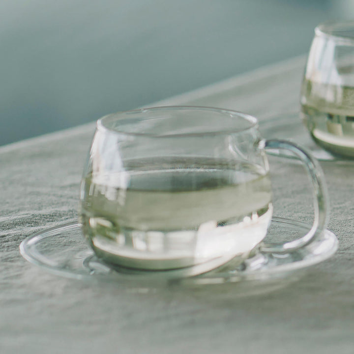 KINTOキントーUNITEAカップ＆ソーサー350mlガラス