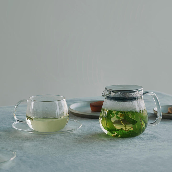 KINTOキントーUNITEAカップ＆ソーサー350mlガラス