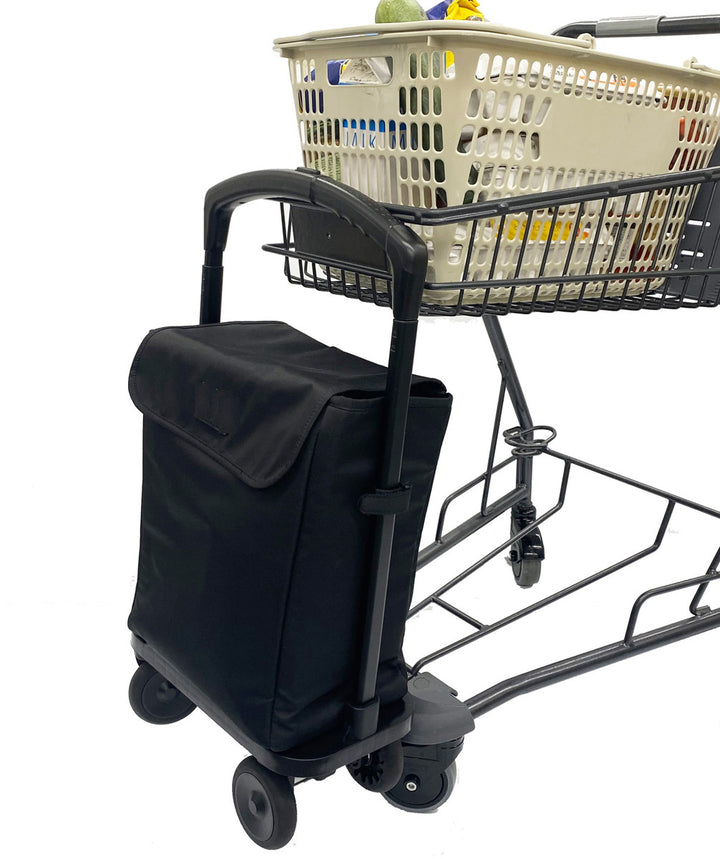 ショッピングカート保冷仕様メッシュバック付き3段階高さ調節可能