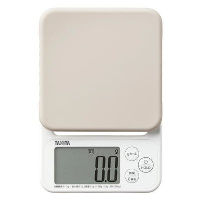 タニタ キッチンスケール 2kg mLモード シリコンカバー付き デジタルクッキングスケール はかり