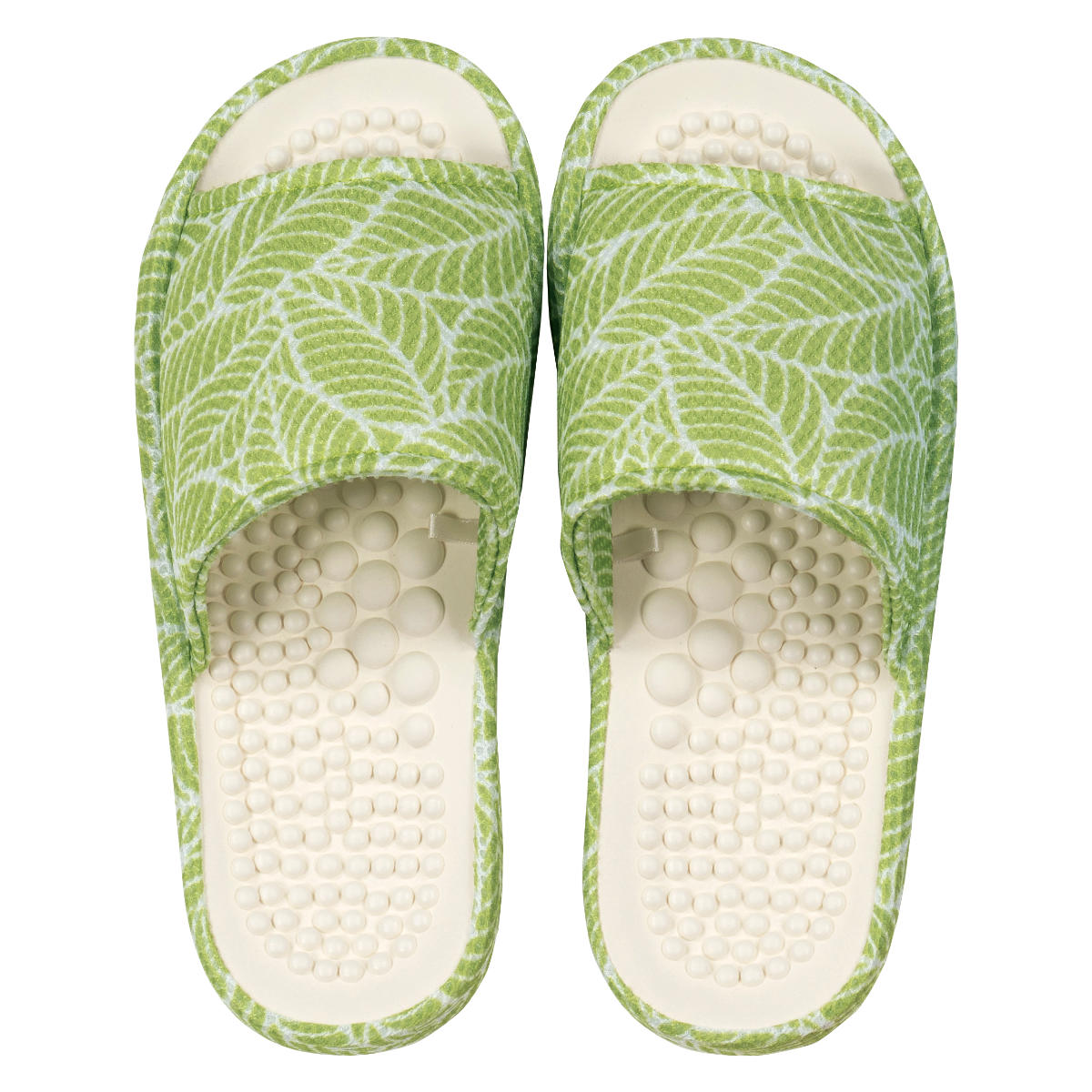 ［新品 / 人気］健康サンダル 足つぼ クッション 緑 グリーン 24-24.5 新品 / 人気］健康サンダル 足つぼ クッション 緑 グリーン 24-24.5