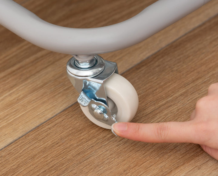 ハンガーワゴン幅59.5cm2段キャスター付スチール