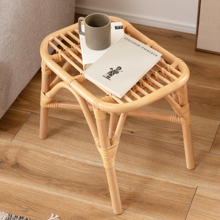 籐スツール座面高36cm天然木