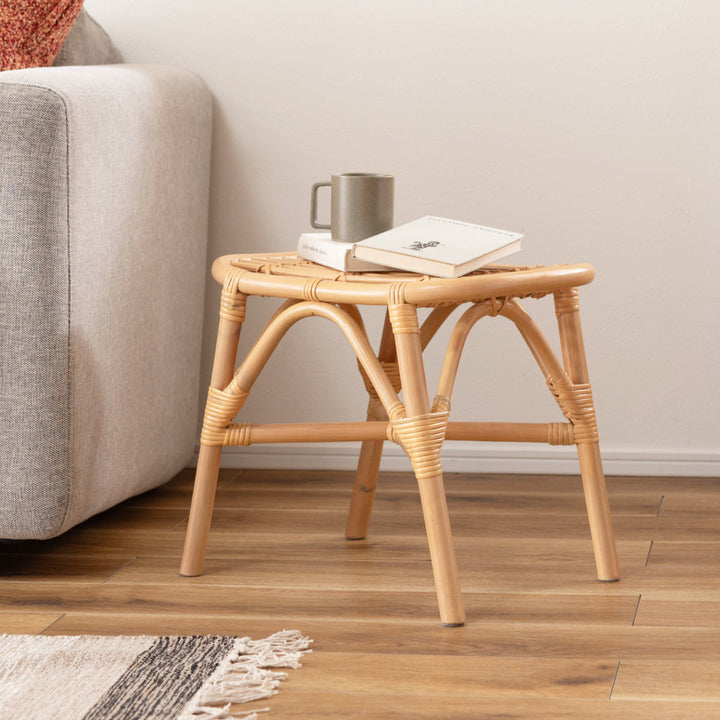 籐スツール座面高36cm天然木