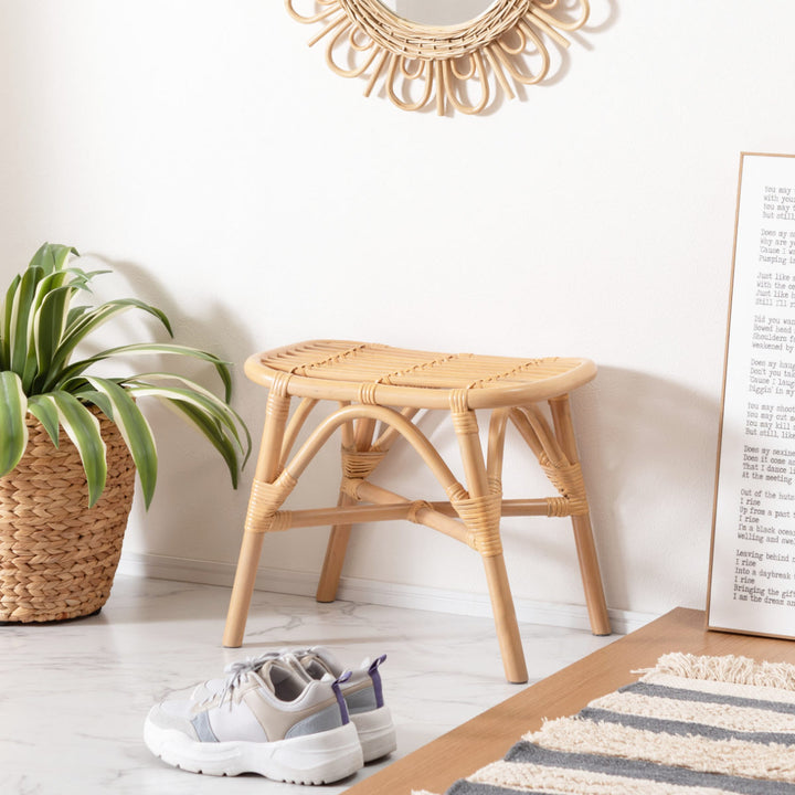 籐スツール座面高36cm天然木