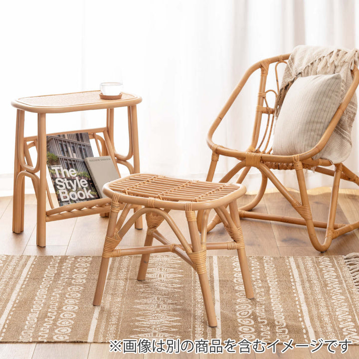 籐スツール座面高36cm天然木