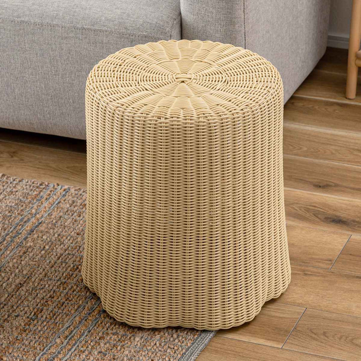 切り株風スツール座面高46cmラタン調