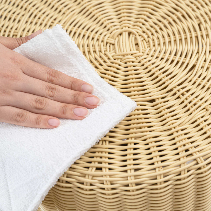 切り株風スツール座面高46cmラタン調