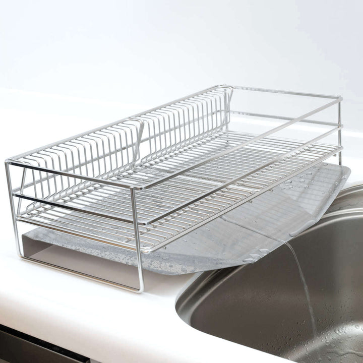 水切りラックenzo水切りかごセット排水式