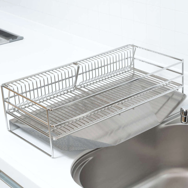 水切りラックenzo水切りかごセット排水式