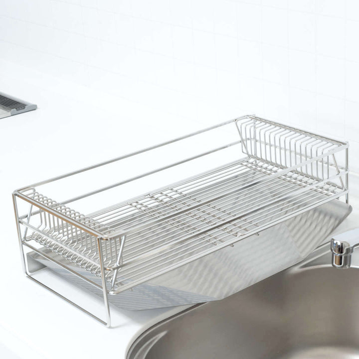 水切りラックenzo水切りかごセット排水式