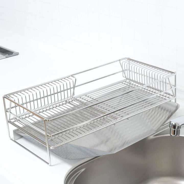 水切りラックenzo水切りかごセット排水式