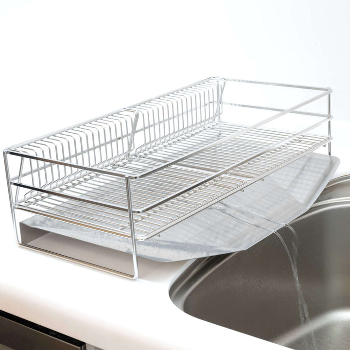 水切りラックenzo水切りかごセット排水式