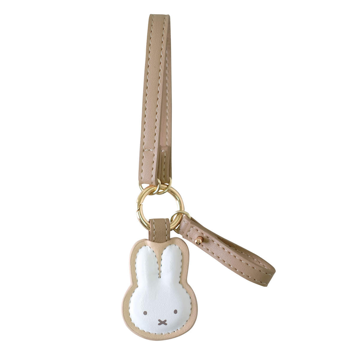 キーホルダー ミッフィー スマートキーホルダー 合皮 ストラップ