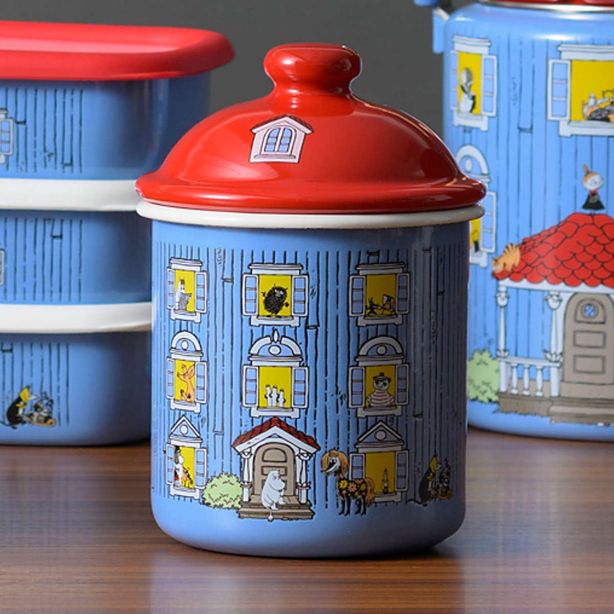 保存容器 ホーロー ムーミンハウス キャニスター 0.5L – ハウジー