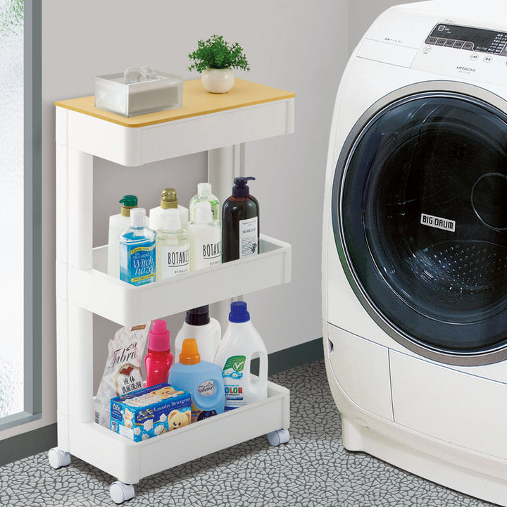 キッチンワゴンスマートワゴンFitW250幅260cm奥行45cm3段木天板