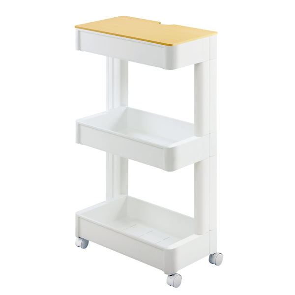 キッチンワゴンスマートワゴンFitW250幅260cm奥行45cm3段木天板