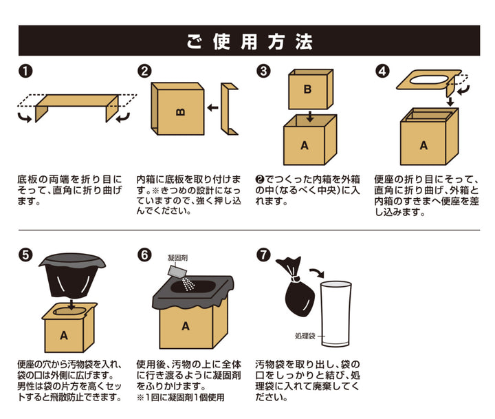 簡易トイレ組立式緊急簡易トイレ10回分防災防災トイレ