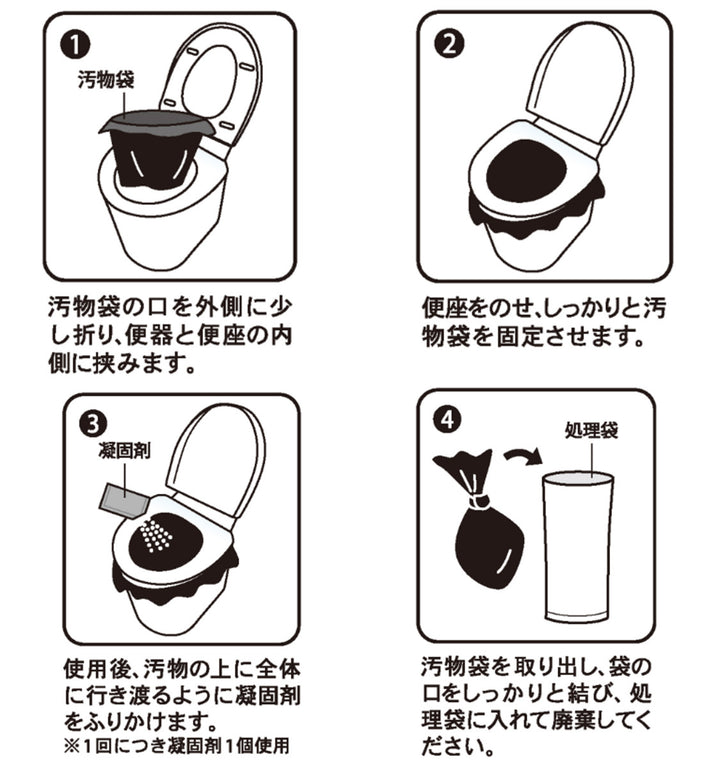 簡易トイレ緊急簡易トイレ60回分箱入り防災