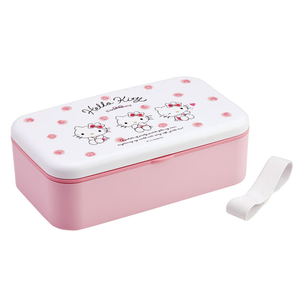 弁当箱1Lカトラリー付ランチBOXキティ水彩コスメ