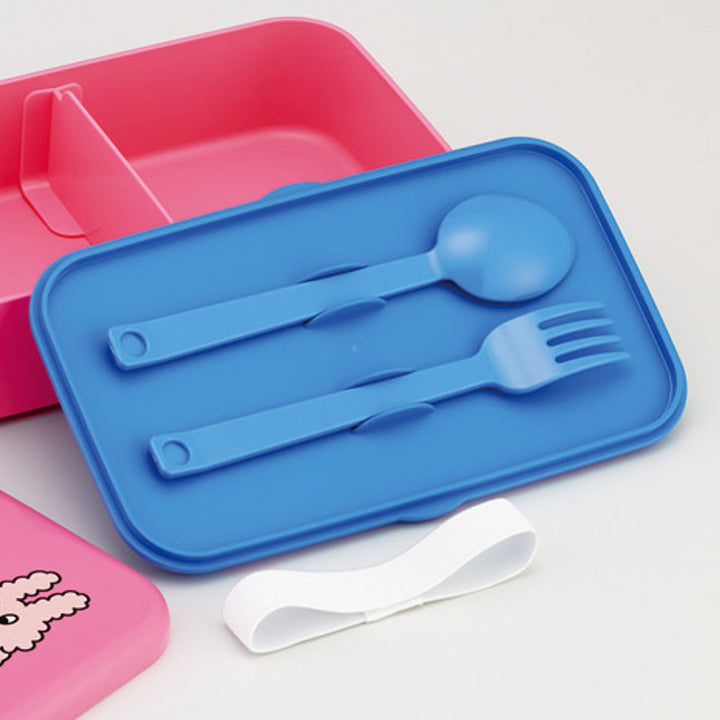 弁当箱1Lカトラリー付ランチBOXバニーコンビニ