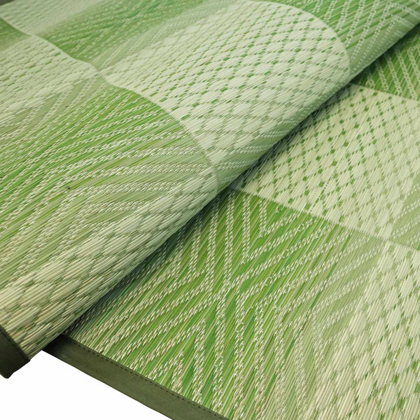 い草ラグ江戸間8畳三条348×348cm紋織花ござ