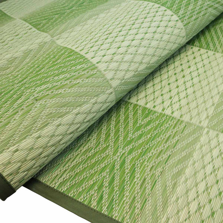 い草ラグ江戸間8畳三条348×348cm紋織花ござ