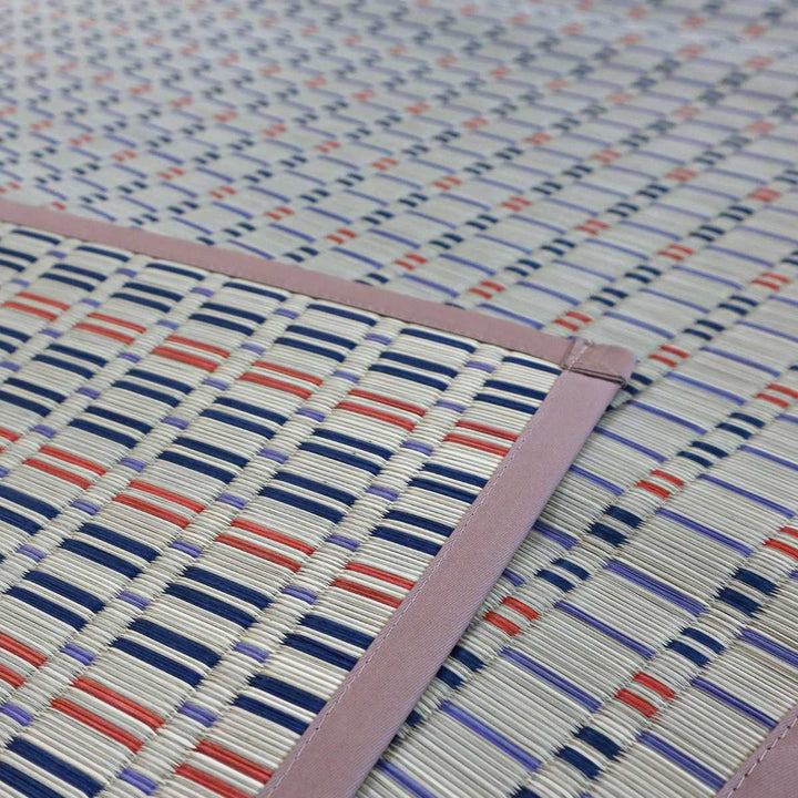 い草ラグ江戸間8畳せせらぎ348×348cm掛川織花ござ