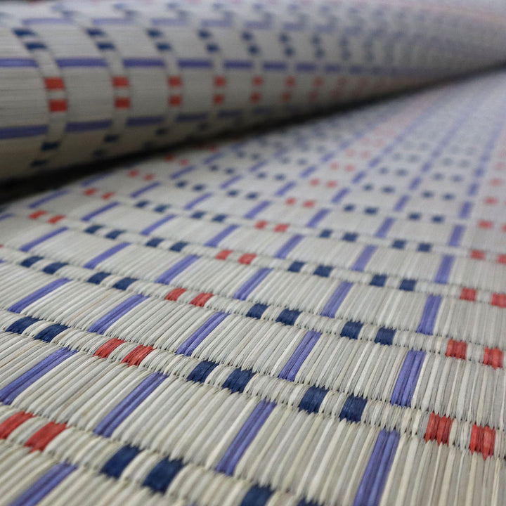 い草ラグ江戸間8畳せせらぎ348×348cm掛川織花ござ