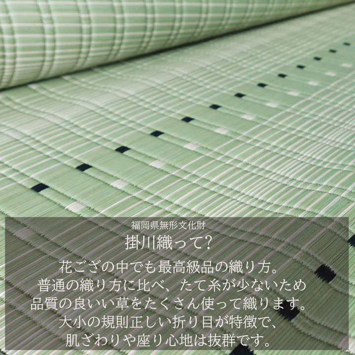 い草ラグ西陣191×250cm掛川織花ござ