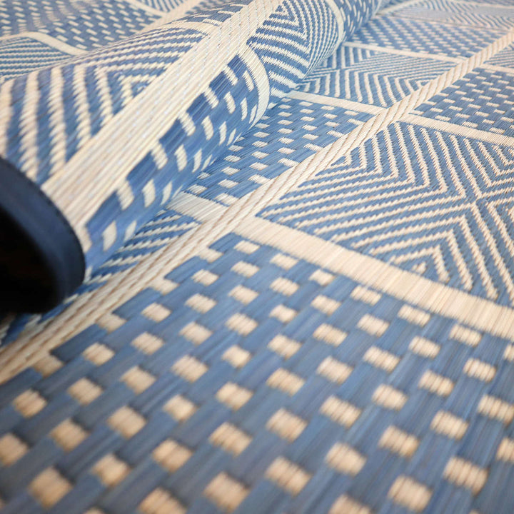 い草ラグ江戸間3畳高山174×261cm紋織花ござ