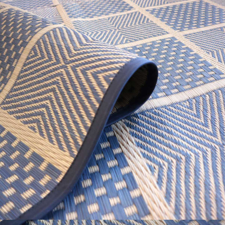 い草ラグ江戸間6畳高山261×348cm紋織花ござ