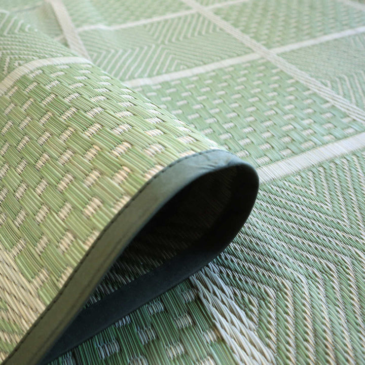 い草ラグ江戸間6畳高山261×348cm紋織花ござ