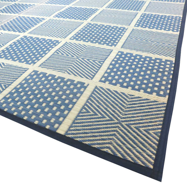 い草ラグ江戸間8畳高山348×348cm紋織花ござ