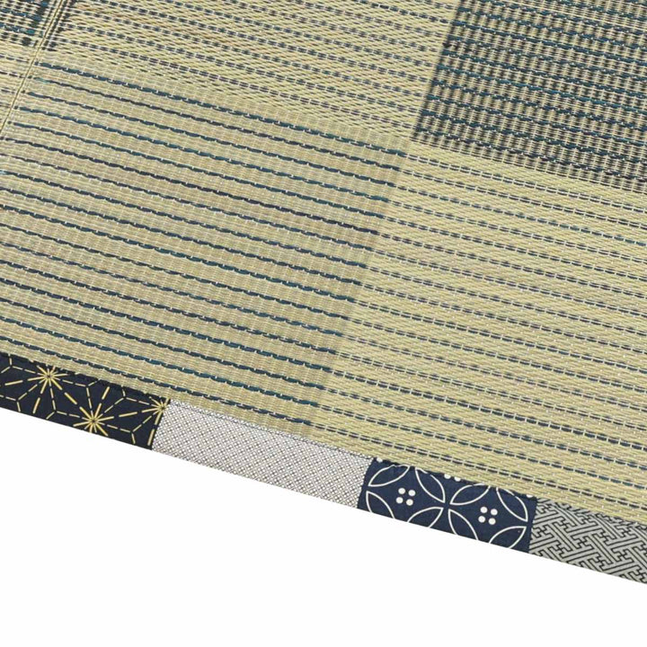 い草ラグ180×230cmふっくらラグ唐草市松