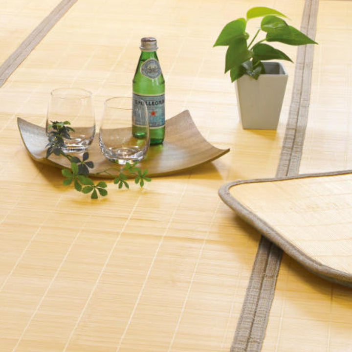 竹ラグ180×240cmフラットふっくらラグ