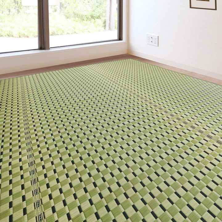 い草ラグ江戸間4.5畳涼風261×261cm掛川織花ござ