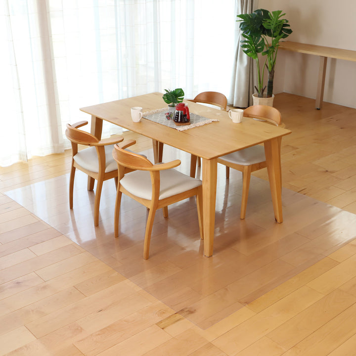 クリアマット透明マット抗菌240×280cmダイニングマット折りたたみ