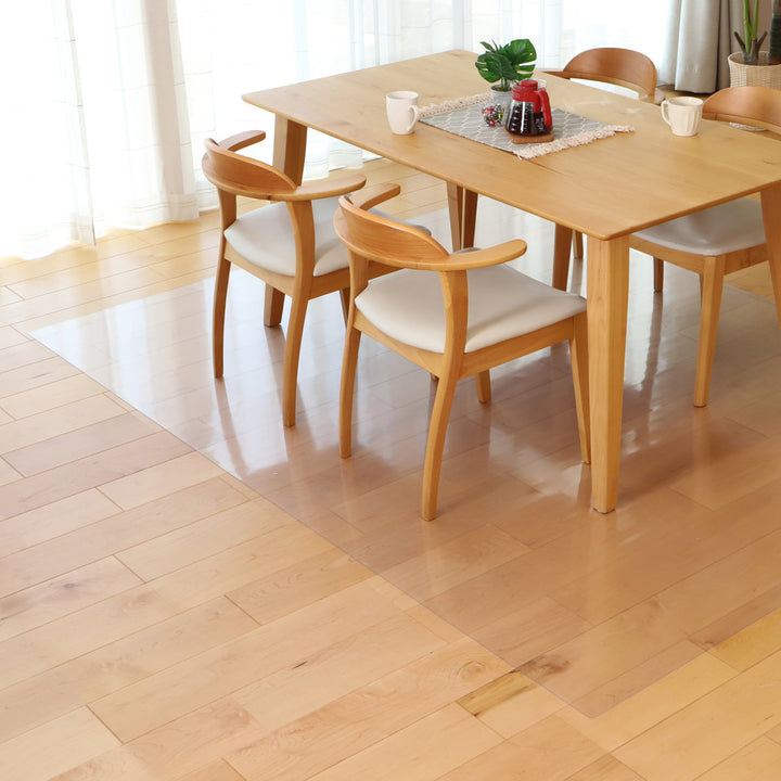 クリアマット透明マット抗菌240×300cmダイニングマット折りたたみ