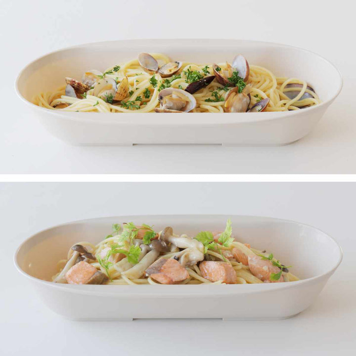 パスタ皿パスタボウルベージュ